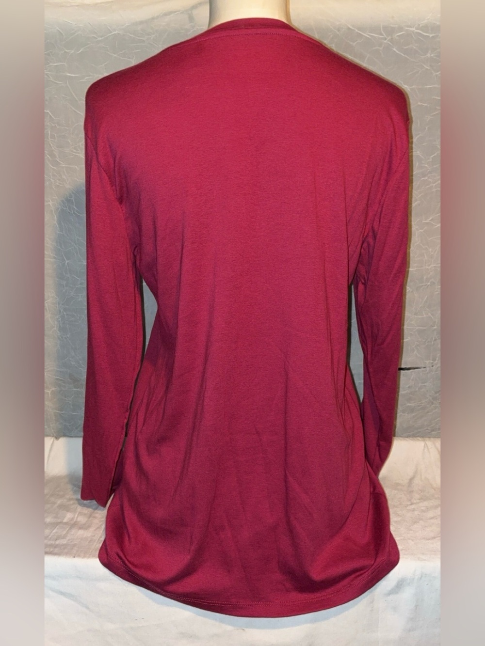 NWT Eddie Bauer Ruby Heather Long Sleeve Tee Large - Picture 4 of 6